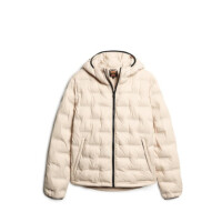 Kurtka męska Superdry SHORT QUILTED PUFFER COAT M5011811A1LA Beżowa - Rozmiar L