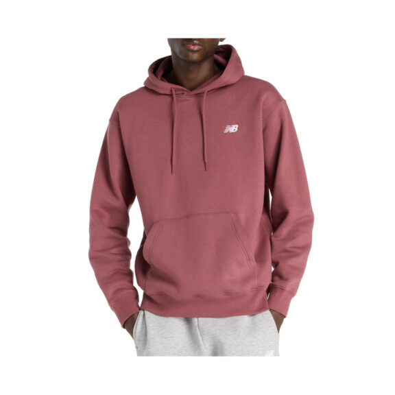 Bluza męska New Balance SPORT ESSENTIALS FLEECE HOODI WAD MT41511WAD Czerwona - Rozmiar S