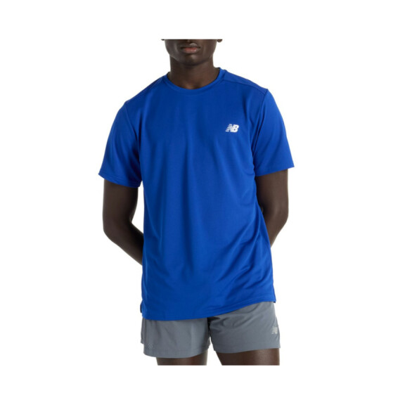 Koszulka męska New Balance SPORT SHORT SLEEVE T-SHIRT MT51801TRY Niebieska - Rozmiar L