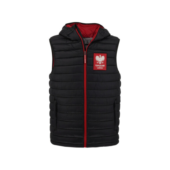 Kamizelka męska Monotox VEST INSULATOR BLACK / RED MX23082 Czarna - Rozmiar 2XL