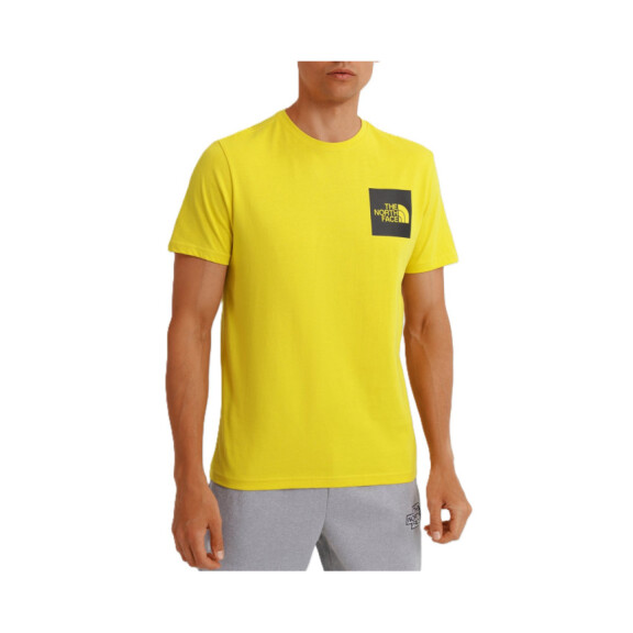 Koszulka męska The North Face M FINE TEE NF00CEQ57601 Żółta - Rozmiar 2XL