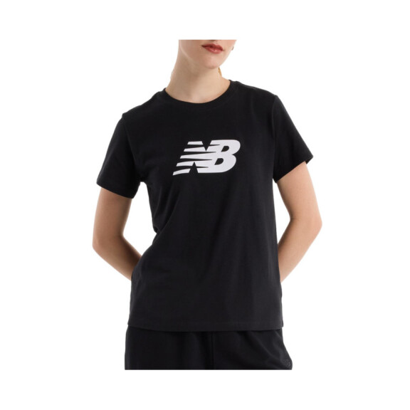 Koszulka damska New Balance S/S SPORT JERSEY LOGO T-SH WT43582BK Czarna - Rozmiar L