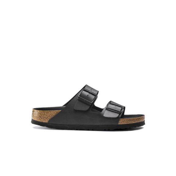 Klapki męskie Birkenstock ARIZONA BF REGULAR 1019098 Czarne - Rozmiar 47