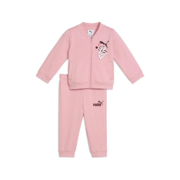 Dres dziecięcy Puma MINICATS FULL ZIP SET FL INF 68973227 Różowy - Rozmiar 98