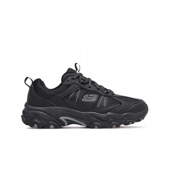 Buty męskie Skechers STAMINA AT UPPPER STITCH 237527BBK Czarne - Rozmiar 45,5
