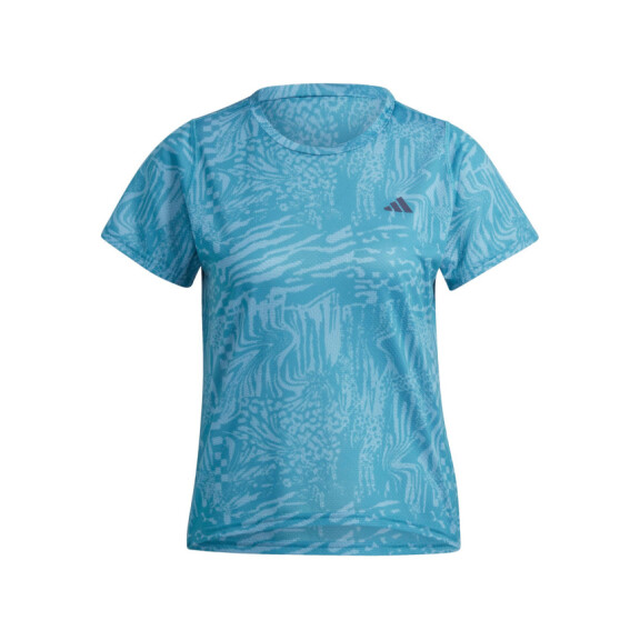 Koszulka damska adidas Performance RI 3B AOP TEE IL1744 Niebieska - Rozmiar L