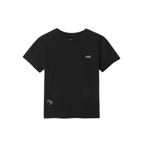 Koszulka damska Vans WM FABIANA BOXY TEE VN0A53LYBLK1 Czarna - Rozmiar S