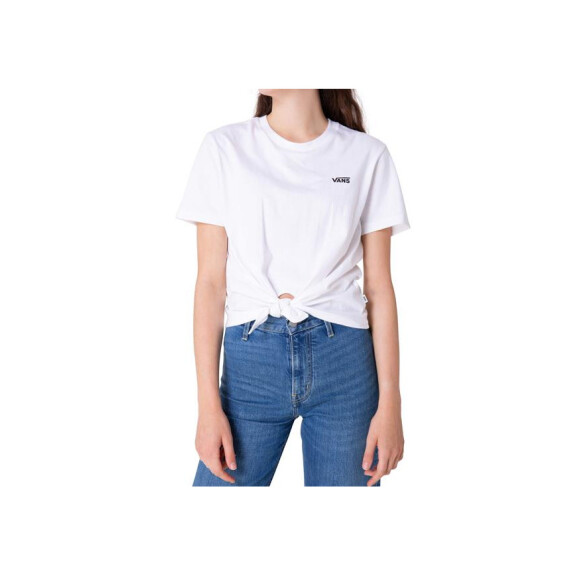 Koszulka dziecięca Vans WM JUNIOR V KNOT TEE VN0A53Q6WHT1 Biała - Rozmiar M