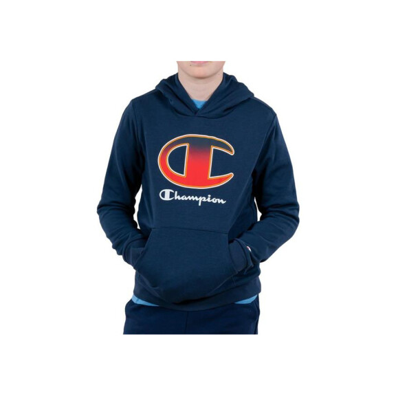 Bluza dziecięca Champion HOODED SWEATSHIRT 305975BS503 Niebieska - Rozmiar 150-155