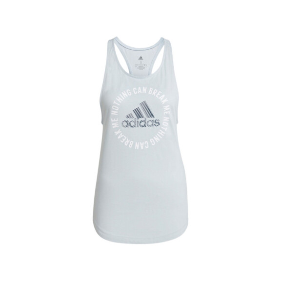 Koszulka damska adidas Performance W PWR SLGN G TK GL0944 Szara - Rozmiar S