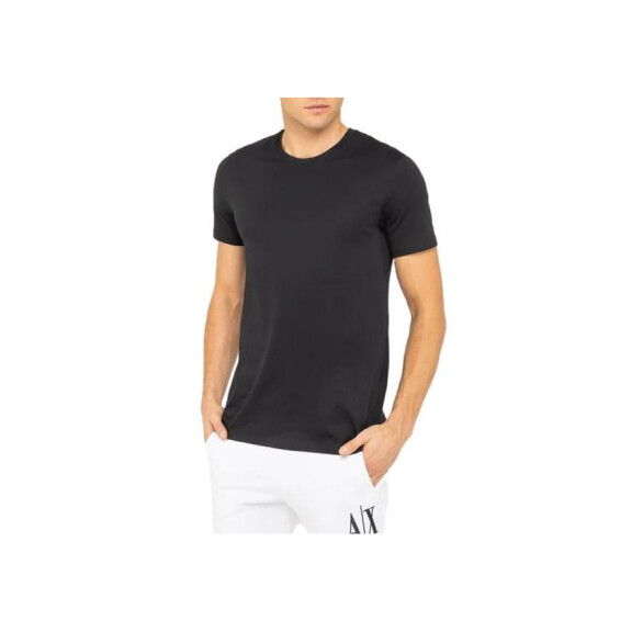 Koszulka męska Armani Exchange T-SHIRT 8NZT74-ZJA5Z-1200 Czarna - Rozmiar XL