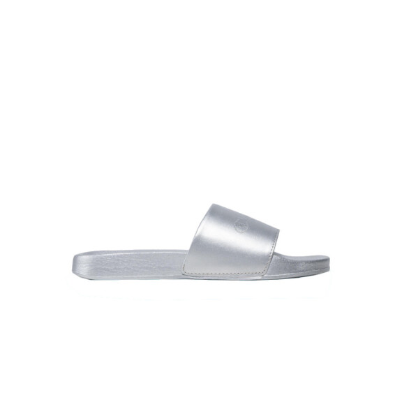Klapki damskie Champion QUEENS SLIDE S11386EM007 Srebrne - Rozmiar 39