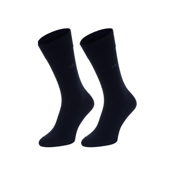 Skarpetki męskie Calvin Klein MEN SOCK 2P 100001876004 Niebieskie - Rozmiar 43-46
