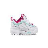 Buty dziecięce Fila DISRUPTOR F INF 101107780Q Białe - Rozmiar 19