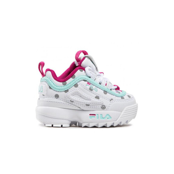 Buty dziecięce Fila DISRUPTOR F INF 101107780Q Białe - Rozmiar 20