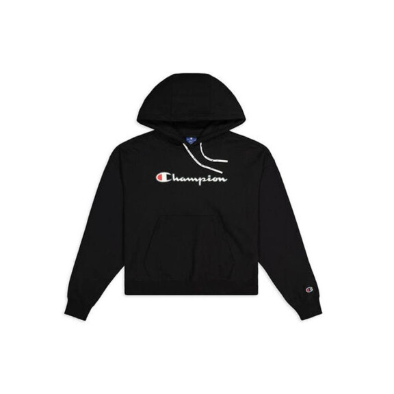 Bluza damska Champion HOODED SWEATSHIRT 112638KK001 Czarna - Rozmiar S