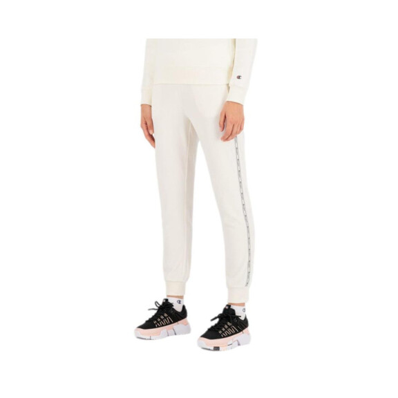 Spodnie damskie Champion RIB CUFF PANTS 114439WW005 Białe - Rozmiar L