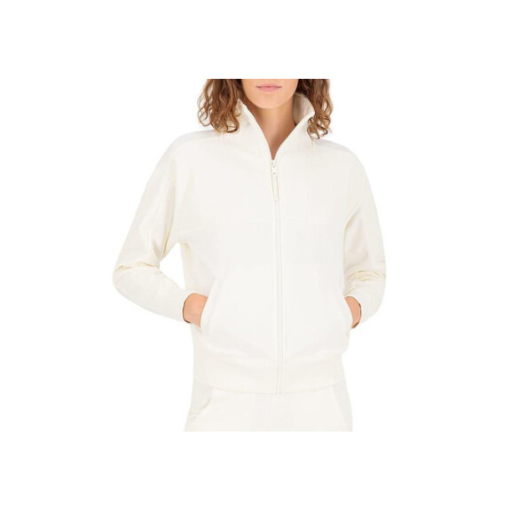 Bluza damska Champion FULL ZIP SWEATSHIRT 114454WW005 Biała - Rozmiar M