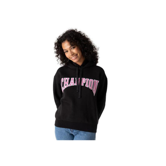 Bluza damska Champion HOODED SWEATSHIRT 114766KK001 Czarna - Rozmiar S