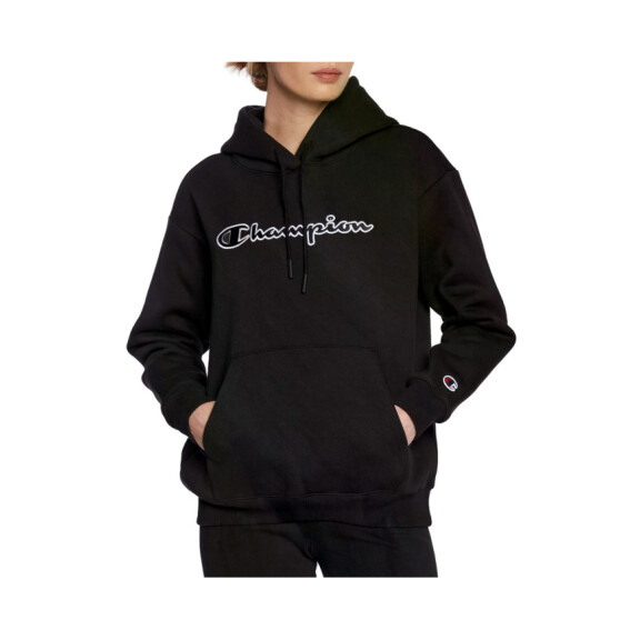 Bluza damska Champion HOODED SWEATSHIRT 115477KK001 Czarna - Rozmiar S
