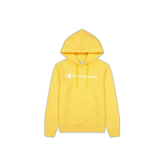 Bluza damska Champion HOODED SWEATSHIRT 115687YS121 Żółta - Rozmiar S
