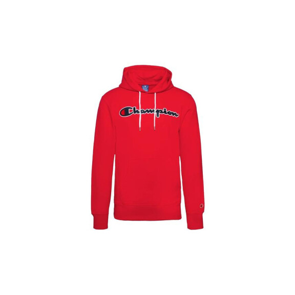 Bluza męska Champion HOODED SWEATSHIRT 214183RS041 Czerwona - Rozmiar S
