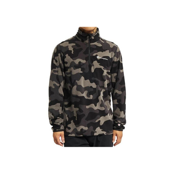 Bluza męska Champion HALF ZIP TOP 216696EL519 Zielona - Rozmiar S