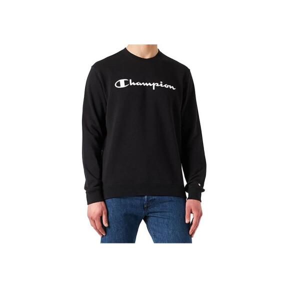 Bluza dziecięca Champion CREWNECK SWEATSHIRT 305360KK001 Czarna - Rozmiar 150-155