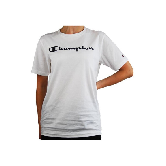 Koszulka dziecięca Champion CREWNECK T-SHIRT 305365WW001 Biała - Rozmiar 174-179