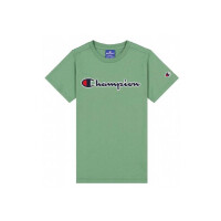 Koszulka dziecięca Champion CREWNECK T-SHIRT 305954GS098 Zielona - Rozmiar 162-167