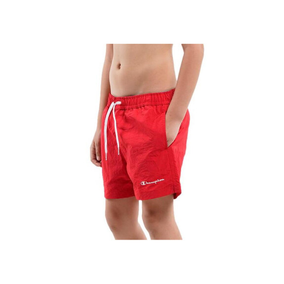 Szorty dziecięce Champion BEACHSHORT 306044RS046 Czerwone - Rozmiar 174-179