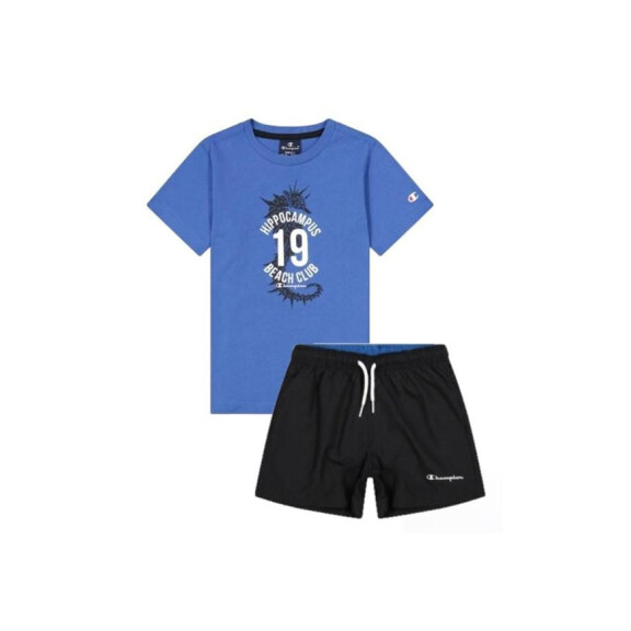 Dres dziecięcy Champion SET 306052BS007 Niebiesky - Rozmiar 138-142