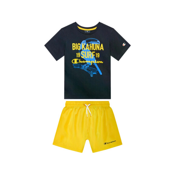 Dres dziecięcy Champion SET 306052BS501 Czarny - Rozmiar 128-131