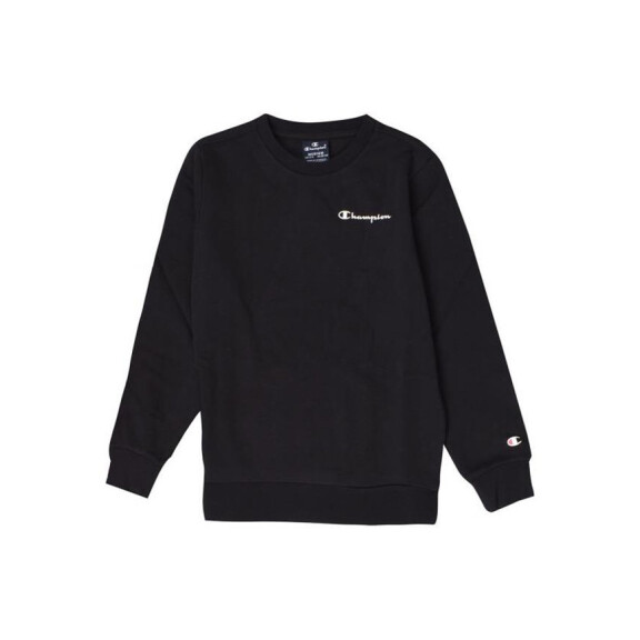 Bluza dziecięca Champion CREWNECK SWEATSHIRT 306127KK001 Czarna - Rozmiar 138-142
