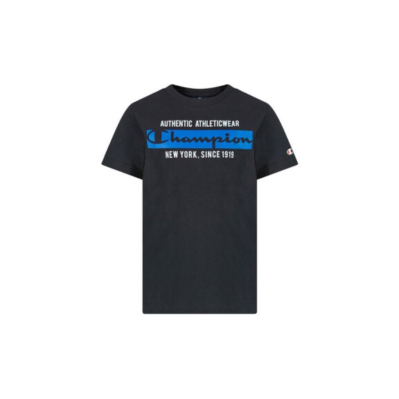 Koszulka dziecięca Champion CREWNECK T-SHIRT 306174KK001 Czarna - Rozmiar 138-142