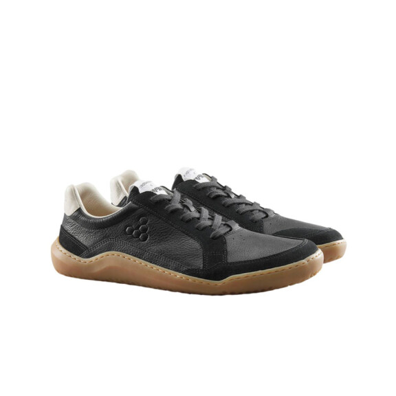 Buty męskie Vivobarefoot GOBI II SNEAKER PREMIUM LEATHER MENS OBSIDIAN 309660-01 Czarne - Rozmiar 41