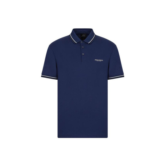 Koszulka męska Armani Exchange POLO 3LZFLB-ZJ9AZ-15BF Niebieska - Rozmiar XL