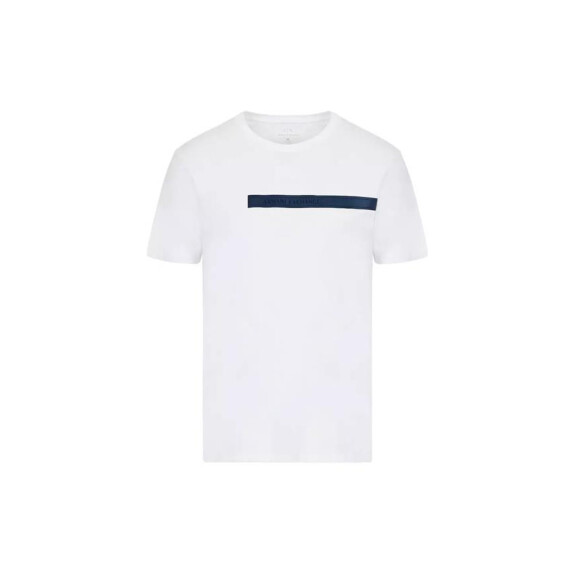 Koszulka męska Armani Exchange T-SHIRT 3LZTBE-ZJ8LZ-1100 Biała - Rozmiar L