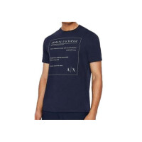 Koszulka męska Armani Exchange T-SHIRT 3LZTHD-ZJH4Z-15BA Niebieska - Rozmiar M