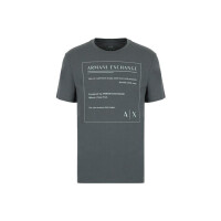 Koszulka męska Armani Exchange T-SHIRT 3LZTHD-ZJH4Z-1839 Szara - Rozmiar XL