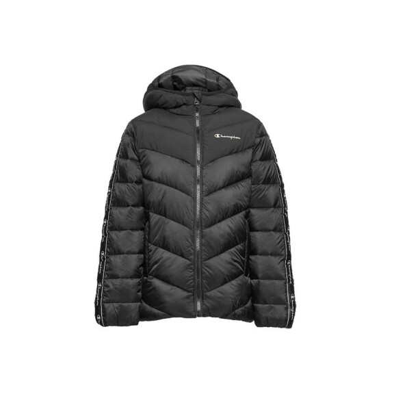 Kurtka dziecięca Champion HOODED JACKET 404247KK001 Czarna - Rozmiar 150-155