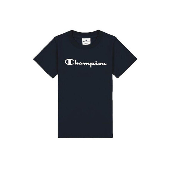 Koszulka dziecięca Champion CREWNECK T-SHIRT 404541BS501 Niebieska - Rozmiar 150-155