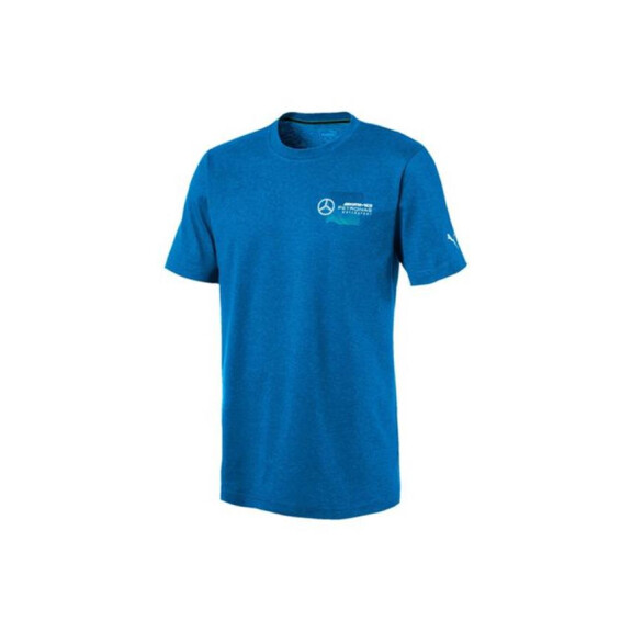Koszulka męska Puma MAPM LOGO TEE 57780704 Niebieska - Rozmiar M