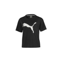 Koszulka damska Puma MODERN SPORTS LOGO TEE 58122901 Czarna - Rozmiar XS