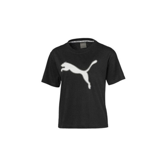 Koszulka damska Puma MODERN SPORTS LOGO TEE 58122901 Czarna - Rozmiar XS