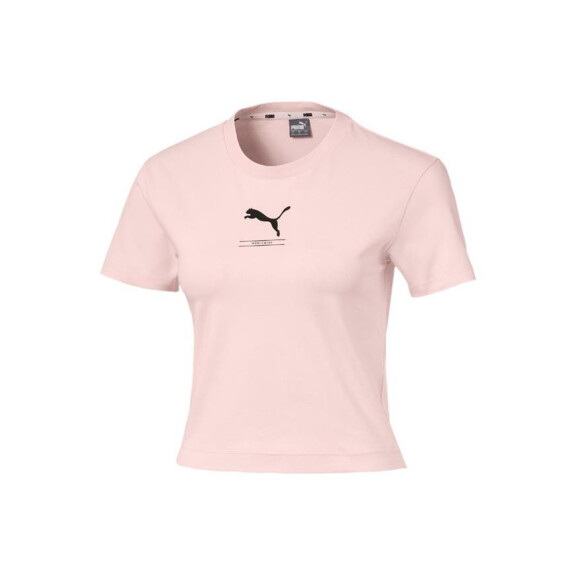 Koszulka damska Puma NU-TILITY FITTED TEE 58137717 Różowa - Rozmiar XS