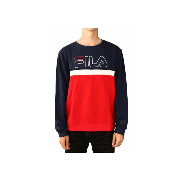 Bluza męska Fila LAURUS CREW SWEAT 683182R69 Niebieska - Rozmiar S