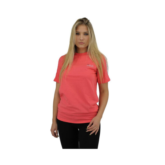 Koszulka dziecięca Fila TAPED TEE TEENS 683402B011 Różowa - Rozmiar 170-176