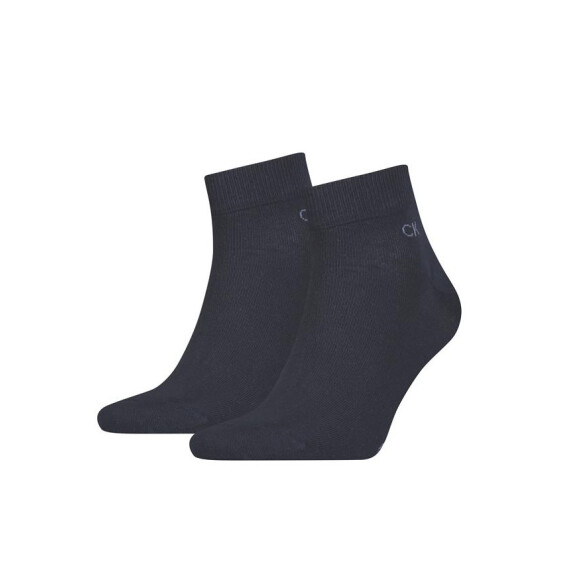 Skarpetki męskie Calvin Klein MEN QUARTER 2P 701218706003 Niebieskie - Rozmiar 39-42