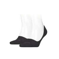 Skarpetki męskie Calvin Klein MEN FOOTIE MID CUT 2P 701218708001 Czarne - Rozmiar 39-42